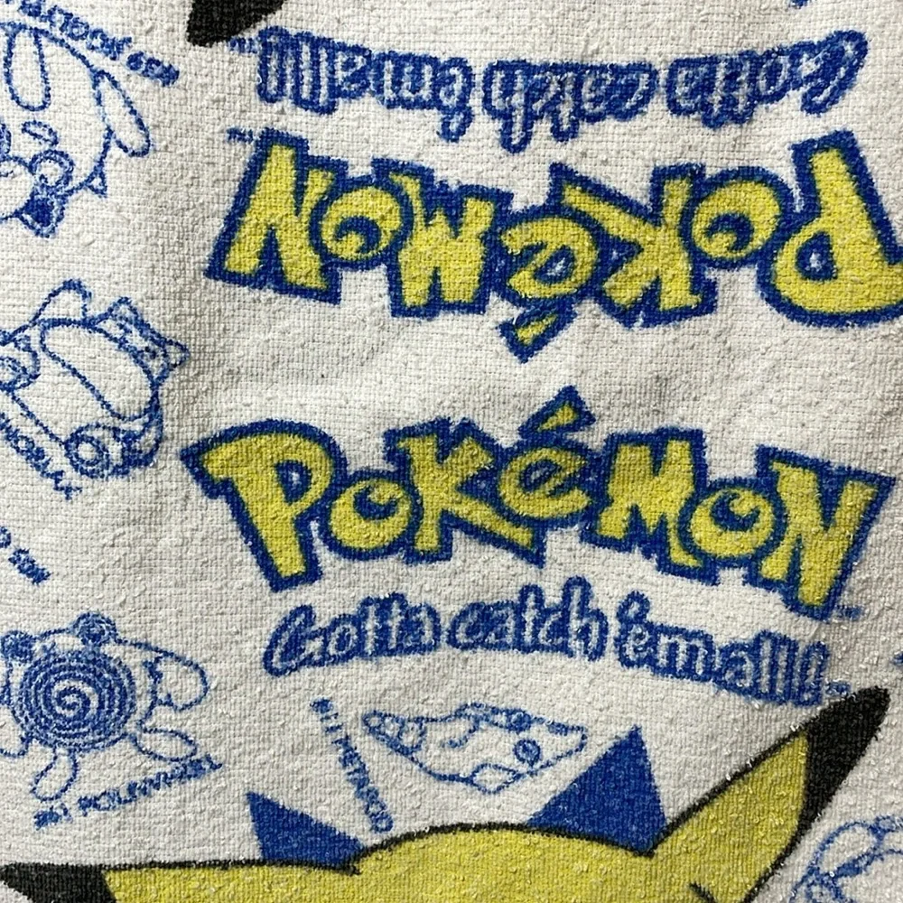 Vintage Pokémon Pikachu Towel Y2k 90s